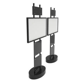 Trade show booth LCD screen stand Illustrazione stock