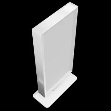 Trade show booth LCD screen stand. Stock Illustration