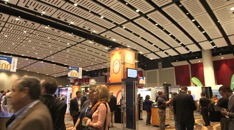 Trade show floor Stock Footage 49387080