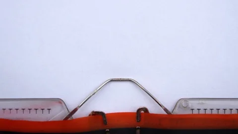 Trade war - phrase printed on an old typewriter in red letters, close up. Video stock 126644142