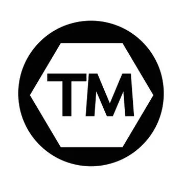 Trademark button Stock Illustration
