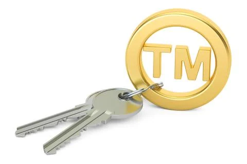 Trademark concept, 3D rendering Stock Illustration