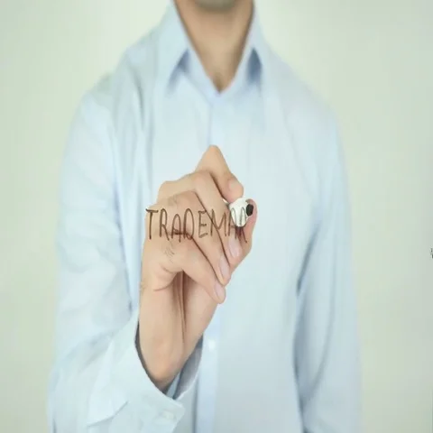 Trademark, Writing On Screen Stock Footage