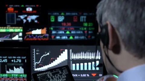 Trader and stocks data Stock-Footage 199636182