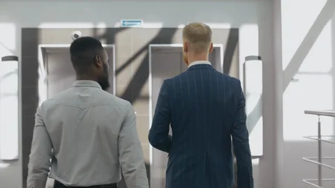 Trader going to office Stock Footage 121143973