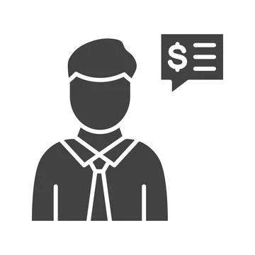 Trader icon vector image. Stock Illustration