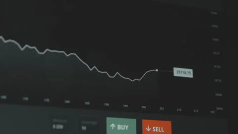 Trader investor analyst using computer. Analytics for cryptocurrency financial Stock Footage 250362792