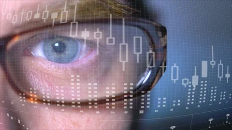 Trader Looking Screen Stock Footage 202148089