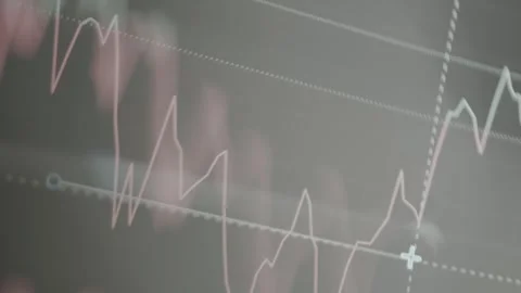 Trader using the Fib Retracement technical analysis tool Stock Footage 329766625