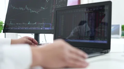 A trader who invests in stocks Stock Footage 193995815