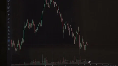 Trader at work. bitcoin trade Stock Footage 84781261