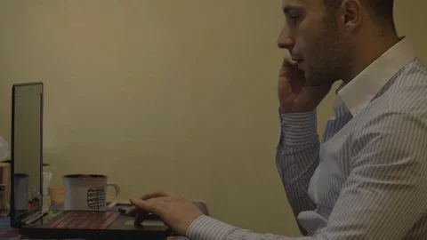 Trader at work. bitcoin trade Stock Footage 84783740