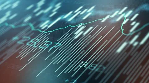 Traders analyze charts and graphs for market trends and trading strategies Stock Illustration