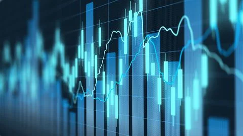 Traders analyze charts and graphs for market trends and decision making during Stock Illustration