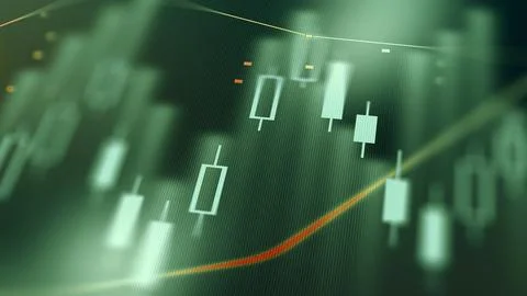 Traders analyze charts and trends during market hours for better decision making Stock Illustration