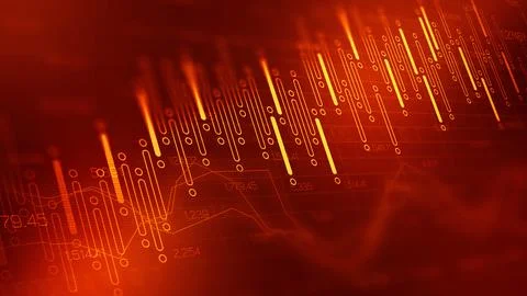 Traders analyze charts with trends and data for informed financial decisions Stock Illustration