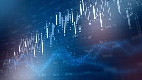 Traders analyze market data on charts and graphs in a busy trading environment Stock Photos