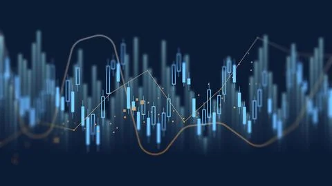 Traders analyze market data through charts and graphs to make informed decisions Ilustración de archivo