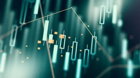 Traders analyze market data using charts and graphs at a trading desk in the Stock Illustration