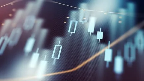 Traders analyze market data using charts and graphs in a financial setting Stock Photos