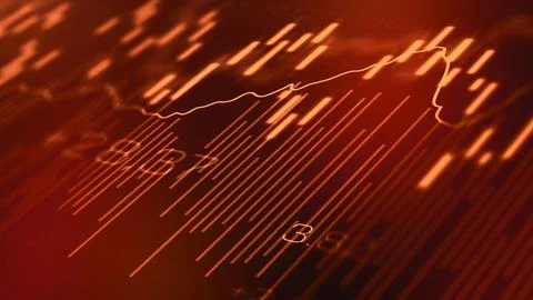 Traders analyze market trends using charts and data during trading session Ilustración de archivo