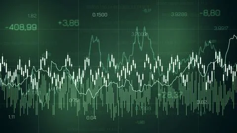 Traders analyze market trends using charts and graphs during trading session イラスト素材