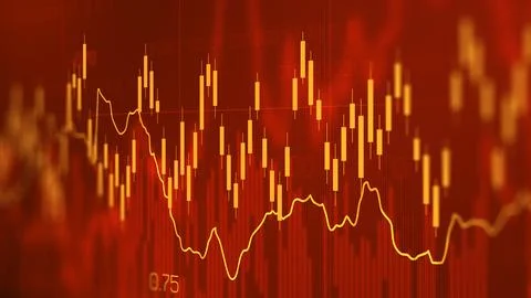 Traders focus on charts and data in a busy financial environment Illustrazione stock