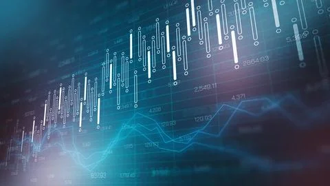 Traders use charts to analyze data and make decisions in financial markets Stock Illustration