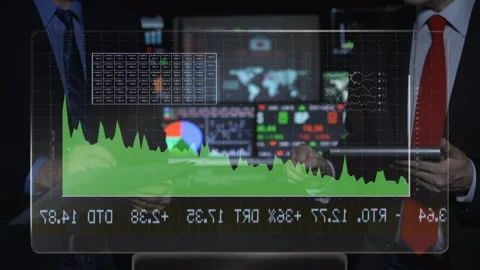 Traders working Stock Footage 200136933