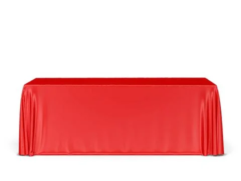 Tradeshow tablecloth mockup Stock Illustration