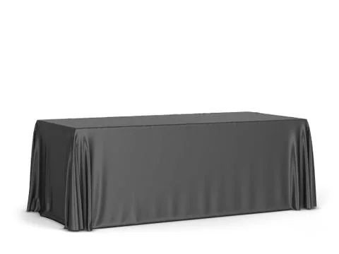 Tradeshow tablecloth mockup Stock Illustration