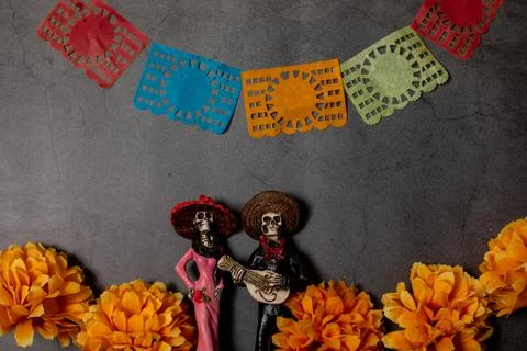Tradicion mexicana del dia de muertos Stock Photos