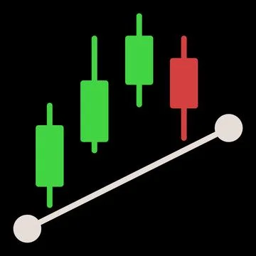 Trading and Crypto Analytics vector colored icon or design element 스톡 일러스트