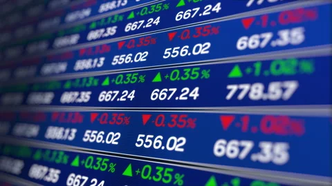 Trading Board Animation Stock Footage 167360945