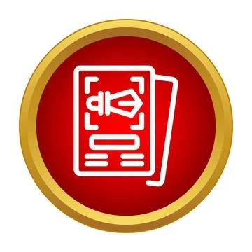 Trading card game displaying sword icon in frame Stock Illustration