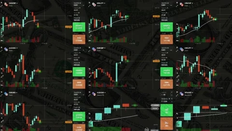 trading chart animation. economy trading... | Stock Video | Pond5