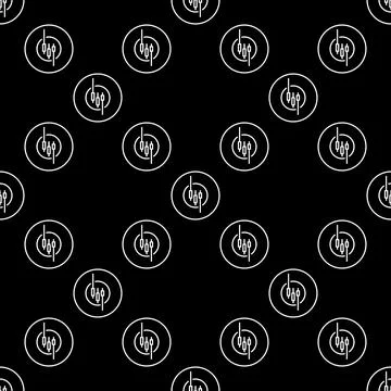 Trading Chart in Circle vector Trading and Investment seamless pattern in t.. Illustrazione stock