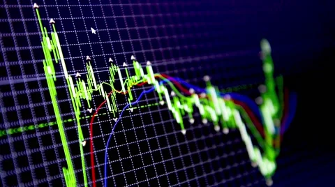 Trading charts movement Stock-Footage 52345851