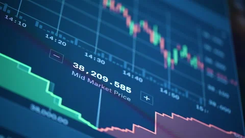 Trading crypto Stock Footage 146183833