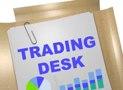 Trading Desk concept Illustrazione stock