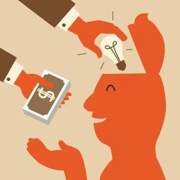 Trading idea Stock Illustration