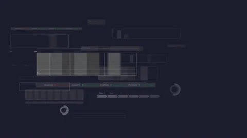 Trading infographics elements with alpha channel Stock Footage 123285527
