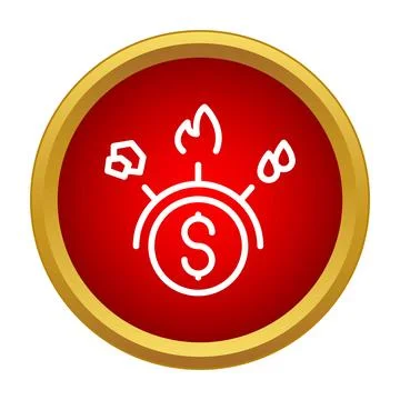 Trading natural resources and commodities for dollar currency Stock Illustration