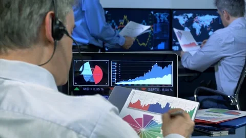 Trading In Office  Stock Footage 202147952