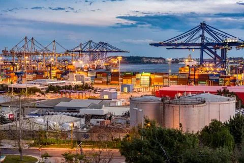 Trading Port Activity Stock Photos