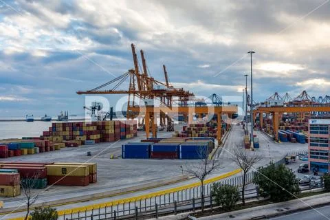 Trading Port Activity Stock Photos