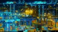 trading port ,logistics, crane activity, night timelapse HD Footage