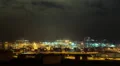 trading port ,logistics, crane activity, night timelapse HD Footage
