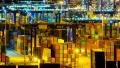 trading port ,logistics, crane activity, night timelapse HD Footage
