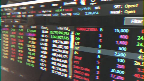 Trading Screen 库存影片 148314030